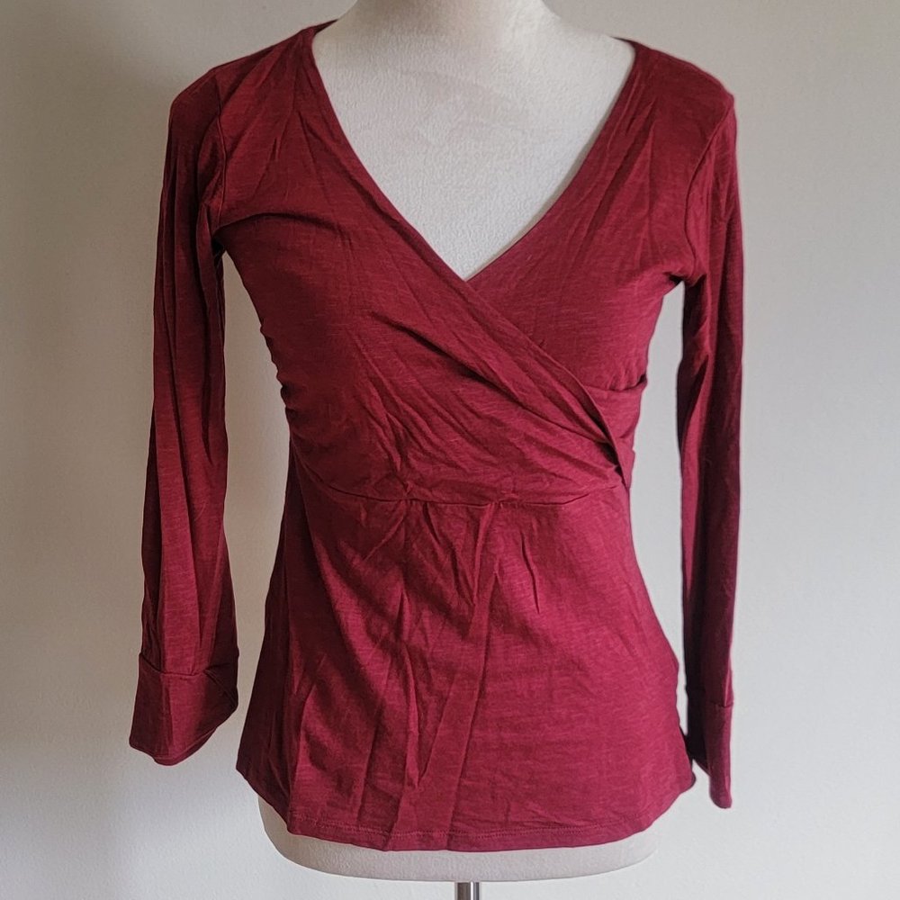 NWOT Horny Toad Surplice Top